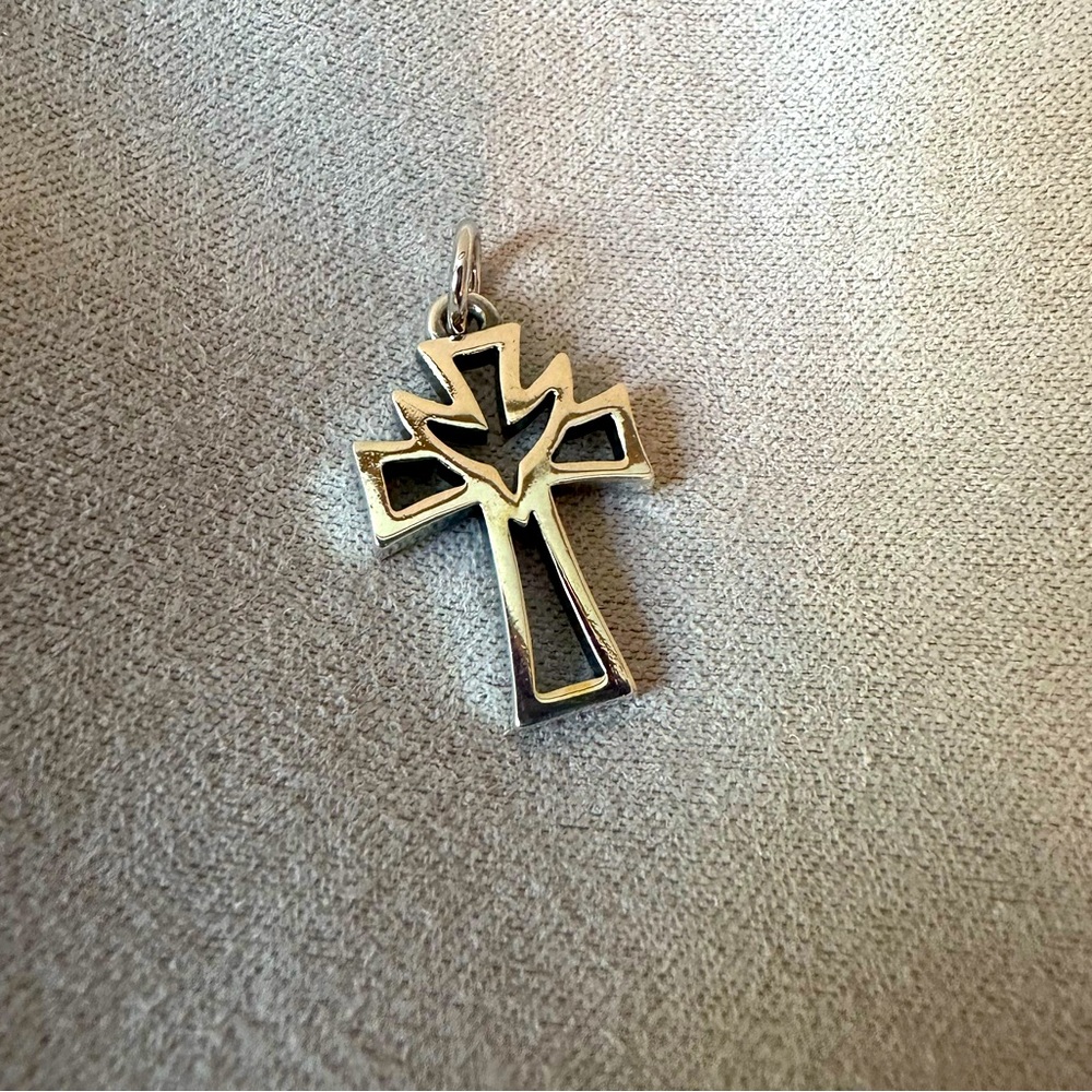 James Avery retired dove descending cross charm